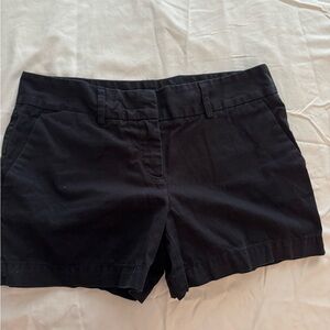 LOFT Black Bermuda Shorts Tailored Cotton Blend